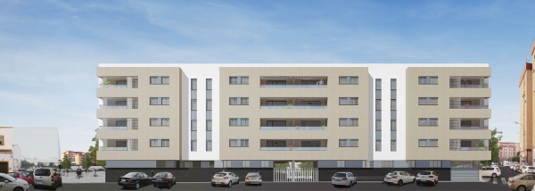 Cartuja I. vai construir o edifício de habitação Monthisa Macarena, em Sevilha