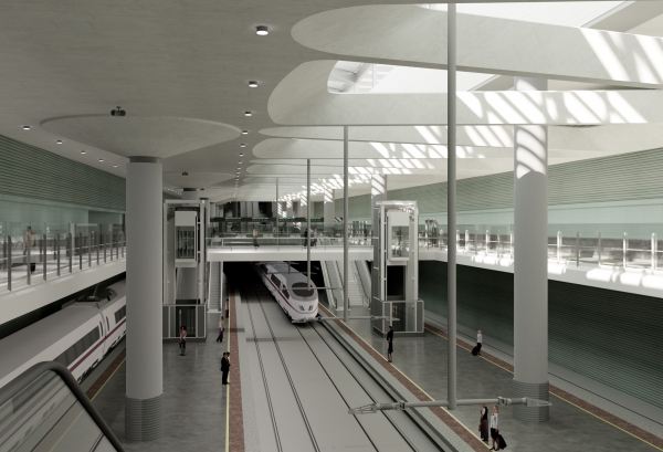 SANJOSE construira la gare Estación Pasante de Madrid - Puerta de Atocha - Almudena Grandes