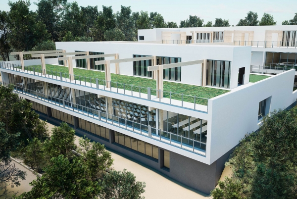 SANJOSE construir la Fase I del Edificio gora de la Ciencia` para la Universidad Antonio de Nebrija en Hoyo de Manzanares, Madrid
