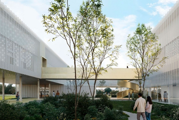 SANJOSE will build the Simulation Hospital and a parking lot for the Faculty of Health and Life Sciences on the Bormujos Campus of the CEU Fernando III University in Seville